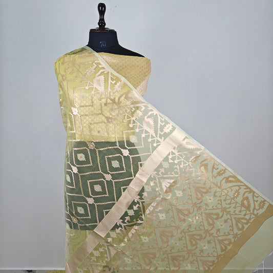 Organza muslin jamdani saree