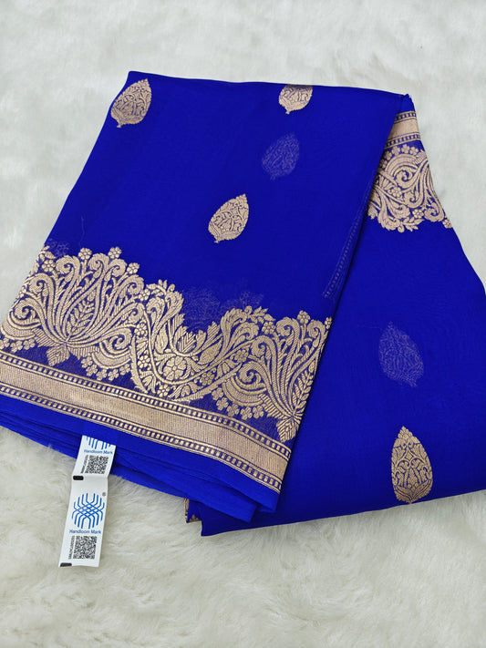 Pure handloom kora organza silk saree