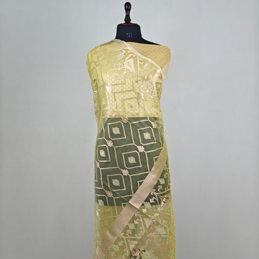 Organza muslin jamdani saree